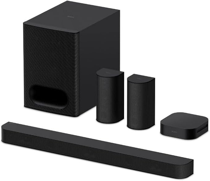 Sony BRAVIA Heimkinosystem HTS60 5.1-Kanal Surround Sound 1000 W Dolby Atmos DTS:X inkl. Subwoofer Sprachfernbedienung