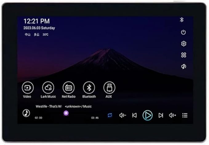 Qusedwey 7 Zoll Android 11 Smart Home Panel Hintergrundmusik System WiFi Bluetooth Stereo Sound – 500705384A2