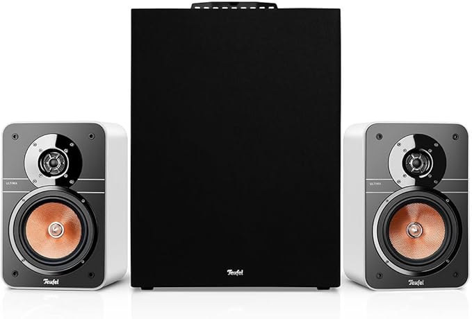 Lautsprecher Teufel Teufel Ultima 20 Concept Power Edition 2.1 Heimkinosystem mit Subwoofer, Bluetooth, Dolby Audio, HDMI ARC - weiß