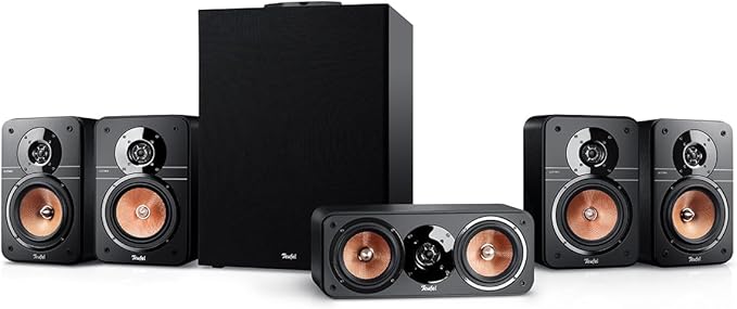 Lautsprecher Teufel Teufel Ultima 20 Concept Power Edition 5.1 Heimkinosystem mit AV-Receiver, Bluetooth, Dolby Audio, HDMI ARC – USB-C