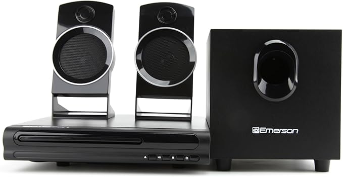 Naxa Electronics, Inc. Naxa Electronics ED-8050 2.1-Kanal Heimkino-System mit DVD-Player, HDMI, USB und Subwoofer für immersives Film- und Musikerlebnis