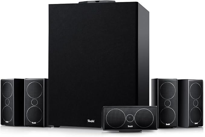 Lautsprecher Teufel Teufel CONSONO 35 Concept Power Edition 5.1 Heimkinosystem mit AV-Receiver, Bluetooth, Dolby Audio, HDMI ARC, schwarz