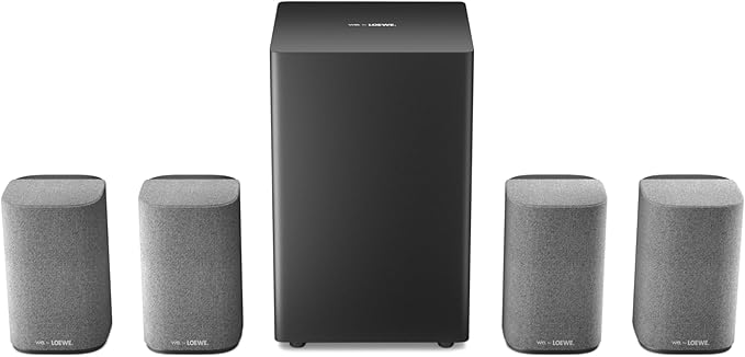 Loewe We. Boost Heimkinosystem 4.1.2 Surround Sound Dolby Atmos 720 Watt kabellos Grau – 64720T10