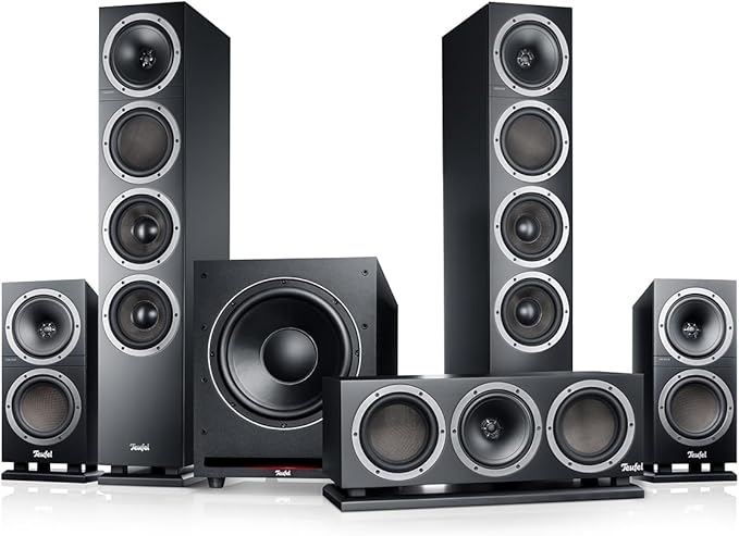 Lautsprecher Teufel Teufel Theater 500 5.1 Heimkino-Set mit mächtigem Subwoofer, Surround Sound für Filme, Musik und Games – B0DH4YLKWM