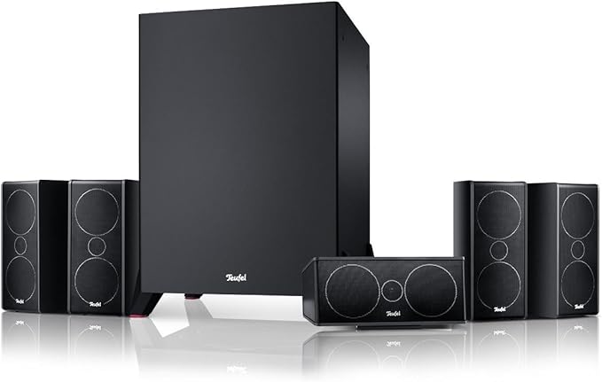 Nein Auslaufartikel (Produktion durch Teufel CONSONO 35 Mk3 Power Edition 5.1 Heimkino-Set mit mächtigem Subwoofer, 5 Satelliten & Surround Sound